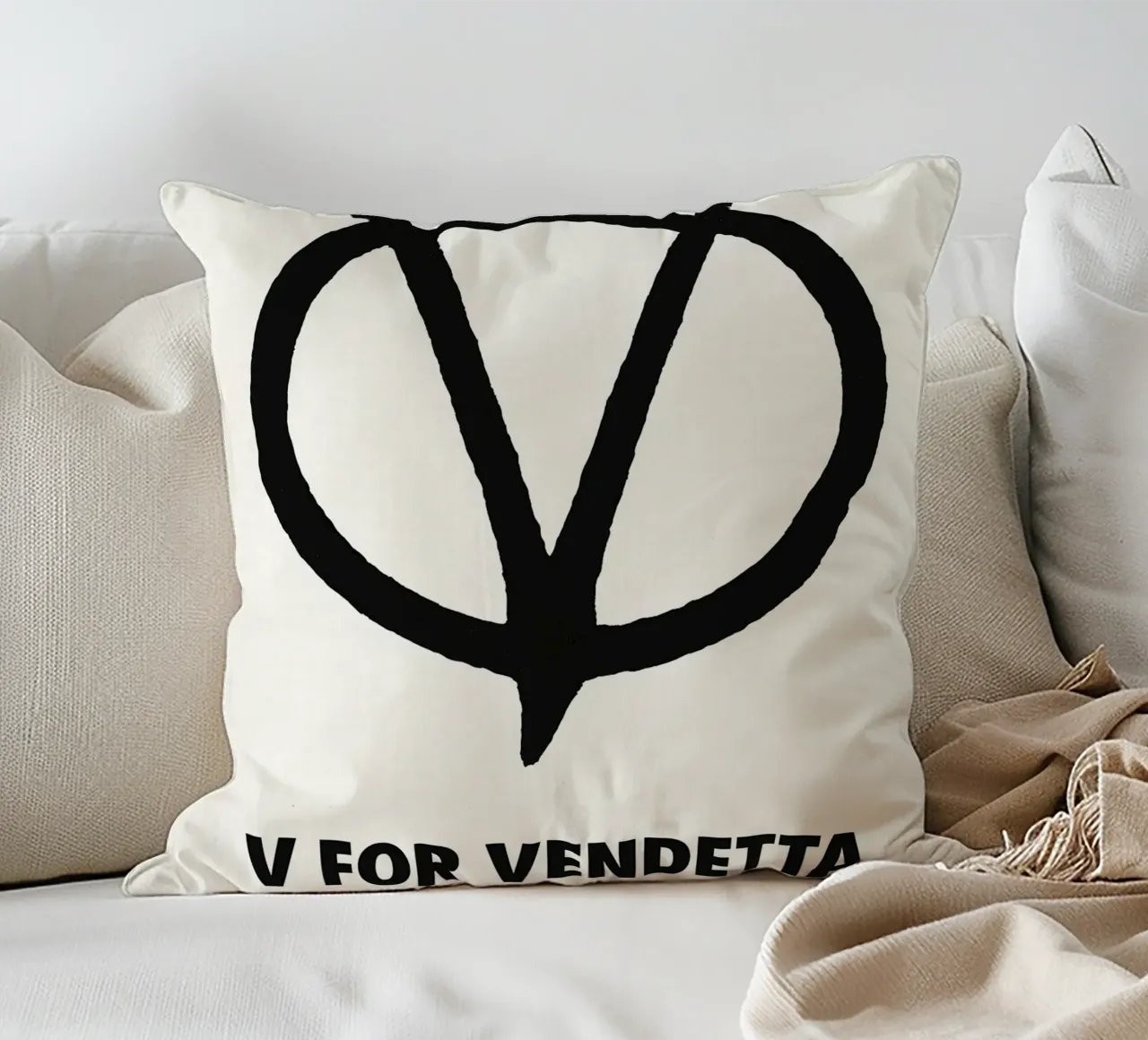 V For Vendetta Print cuscino da MoviesArt