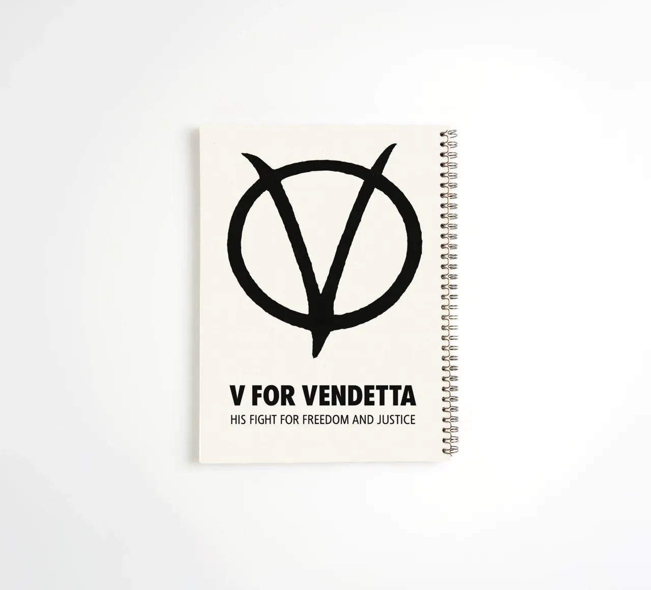 V For Vendetta Print spiral notebook by MoviesArt