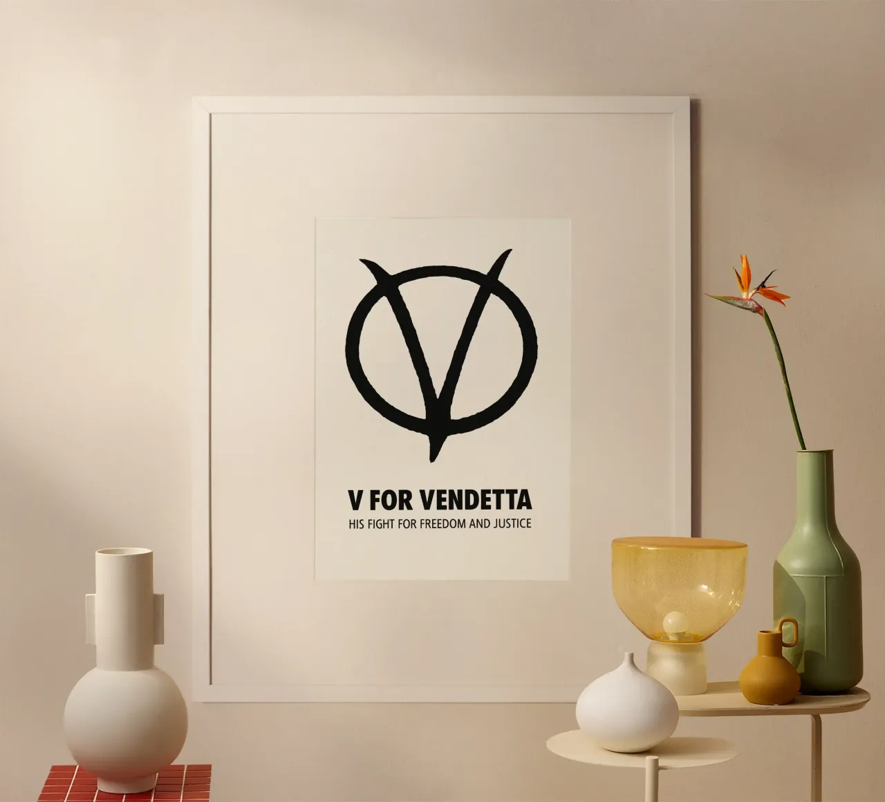 V For Vendetta Print carta hahnemühle da MoviesArt