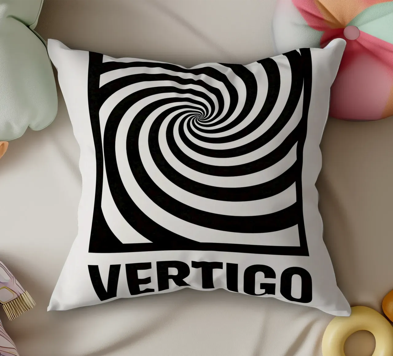 Vertigo Print cuscino da MoviesArt