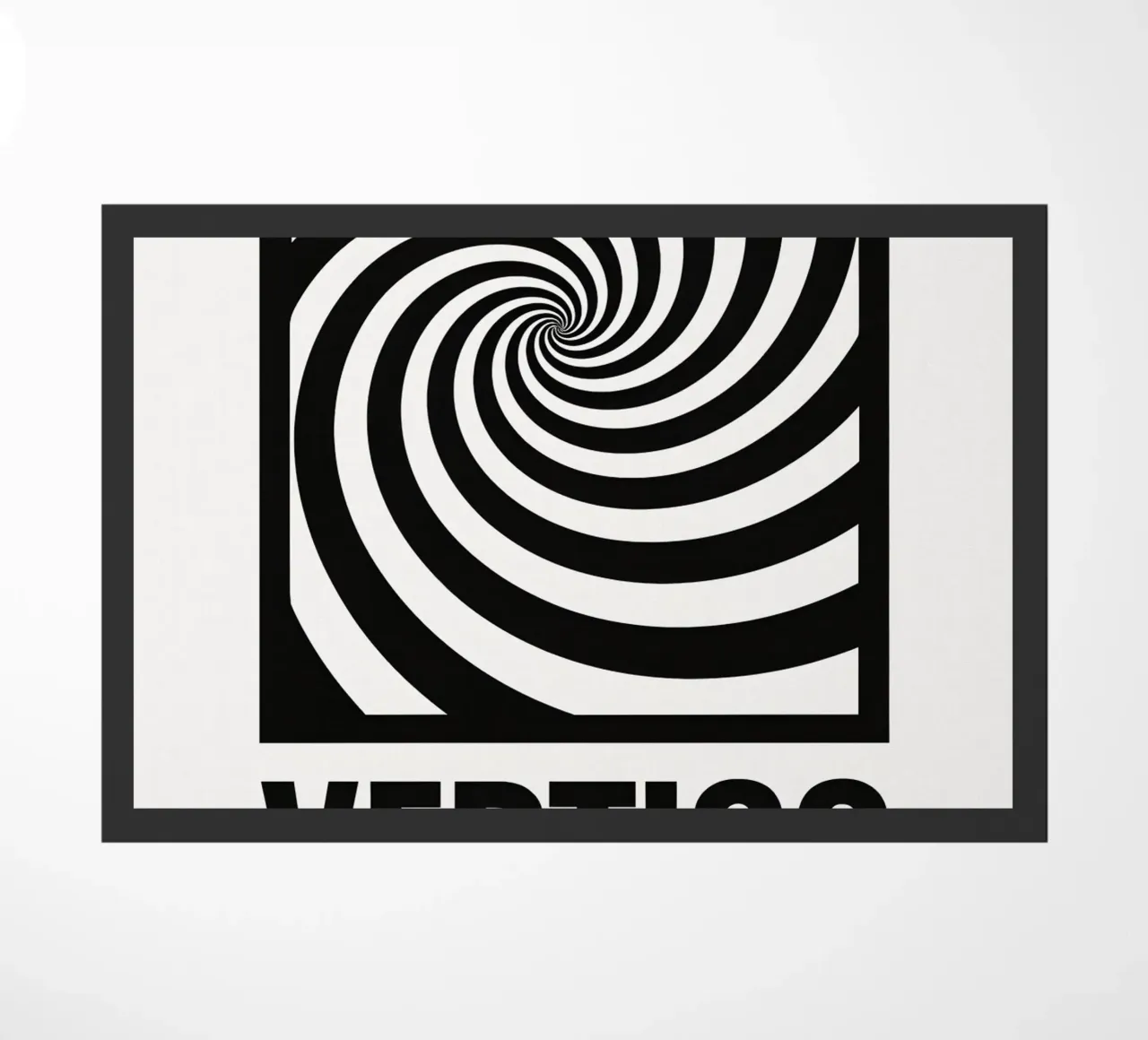 Vertigo Print doormat by MoviesArt