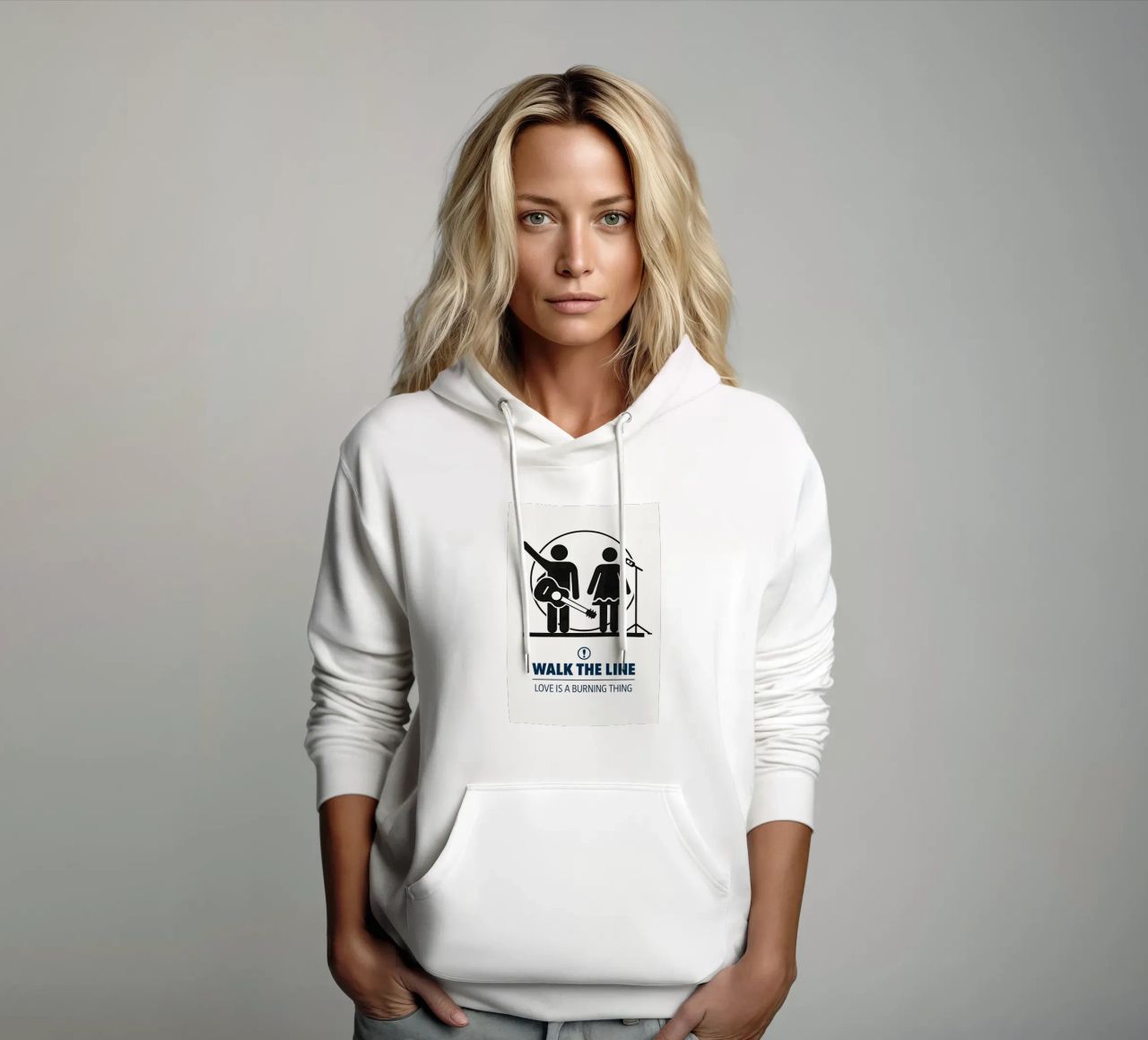 Walk The Line Print felpa con cappuccio da MoviesArt