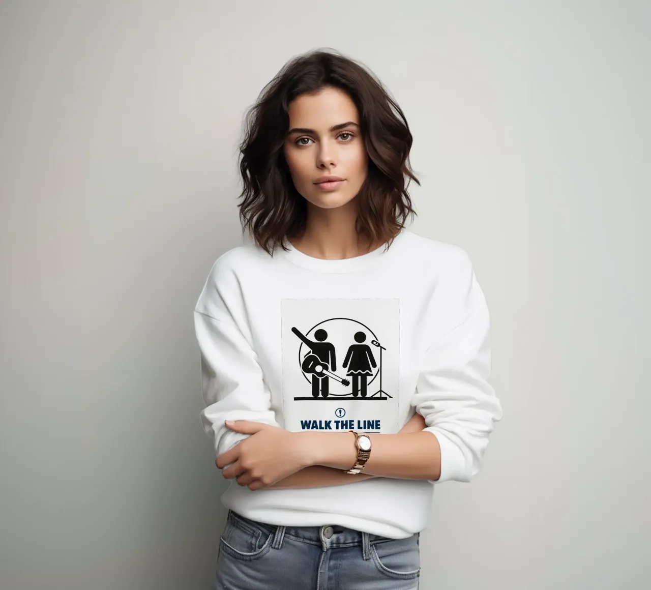 Walk The Line Print sudadera de MoviesArt
