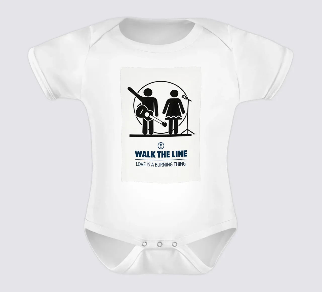 Walk The Line Print body neonato maniche corte da MoviesArt