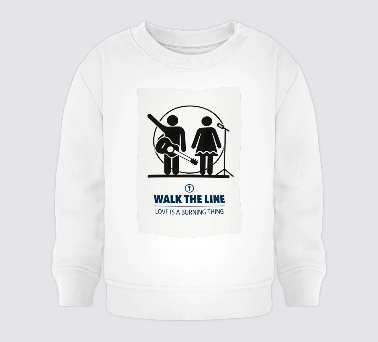 Walk The Line Print felpa neonato da MoviesArt