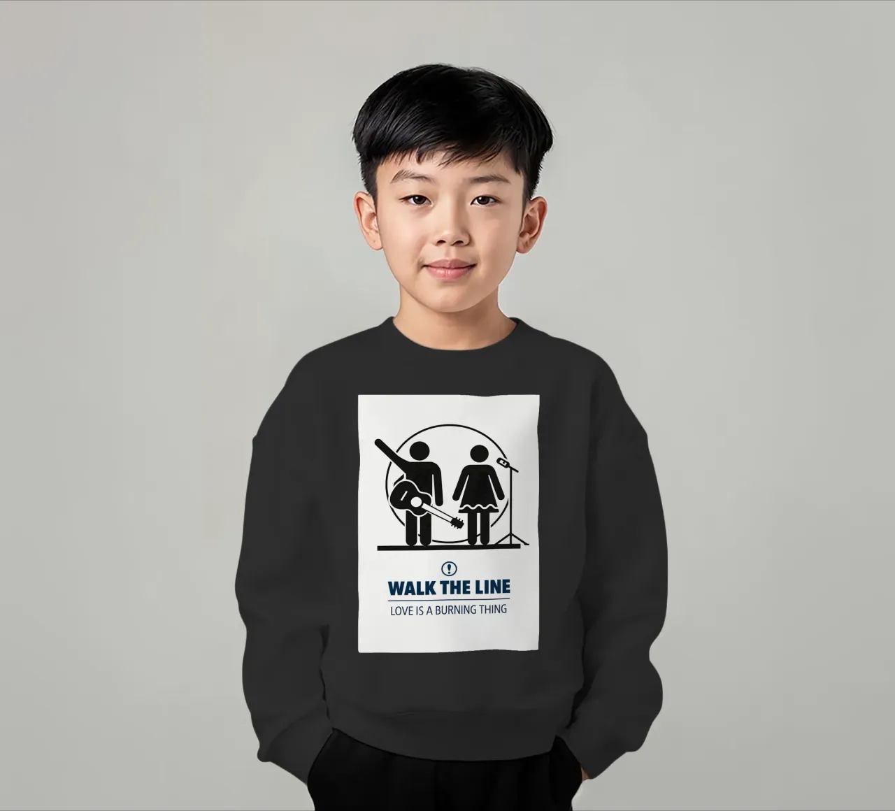 Walk The Line Print felpa bambino da MoviesArt