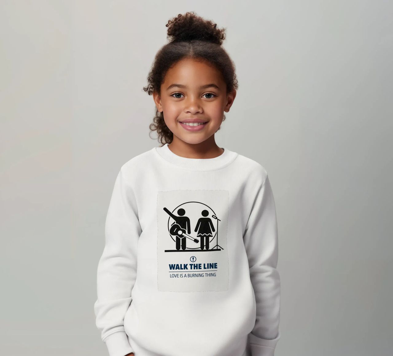 Walk The Line Print felpa bambino da MoviesArt