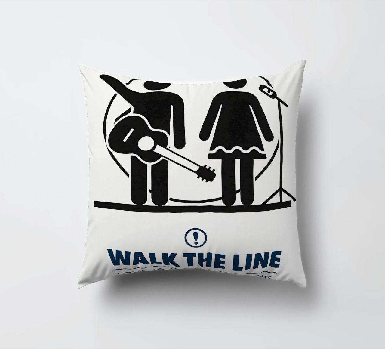 Walk The Line Print cuscino da MoviesArt