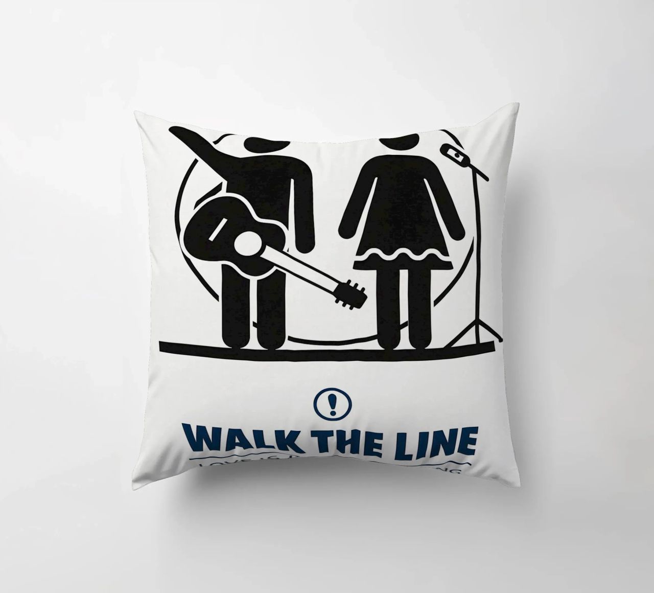 Walk The Line Print cuscino da MoviesArt