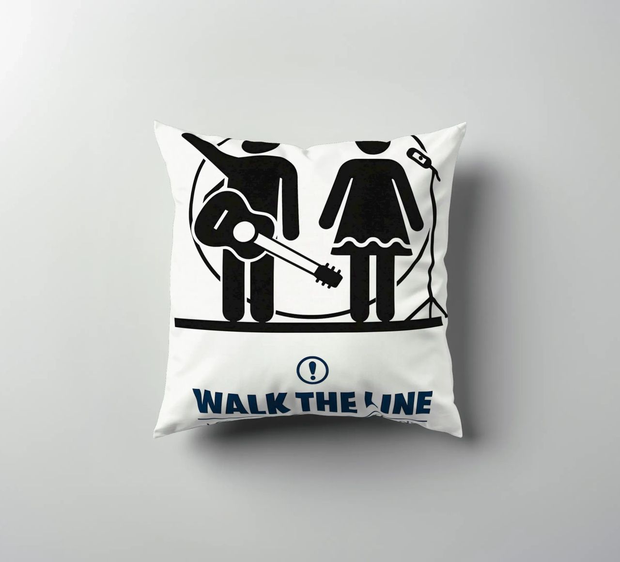 Walk The Line Print cuscino da MoviesArt