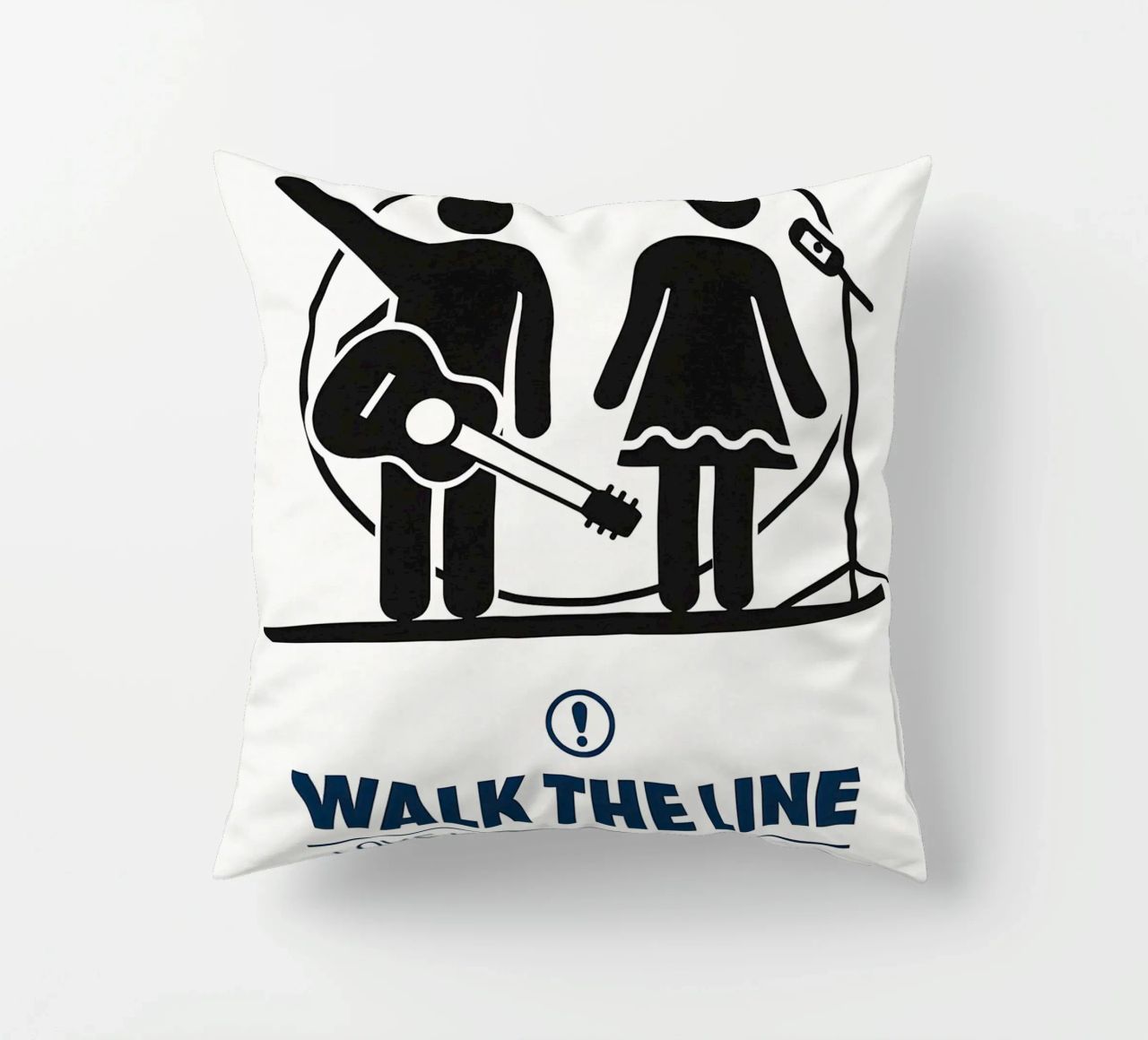 Walk The Line Print cuscino da MoviesArt