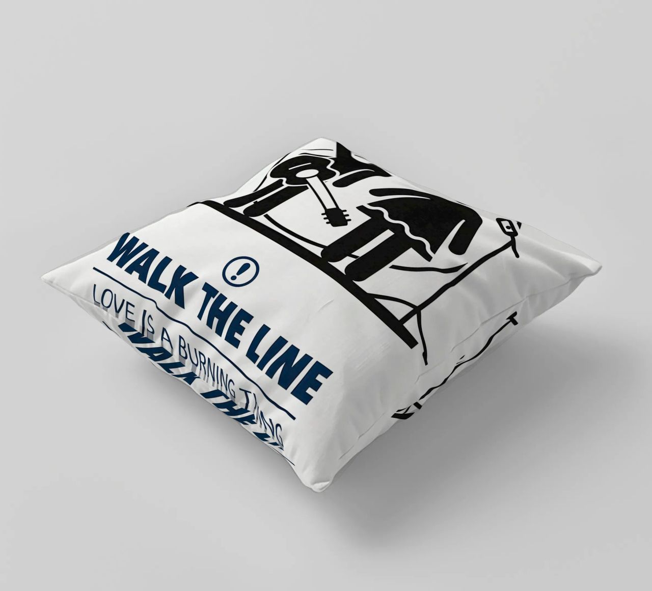 Walk The Line Print cuscino da MoviesArt