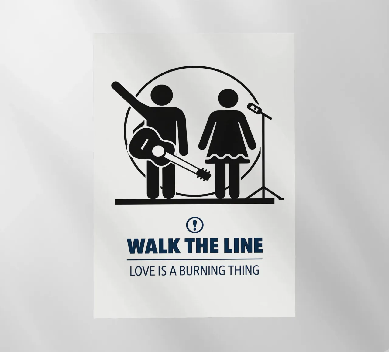 Walk The Line Print pellicola backlit da MoviesArt