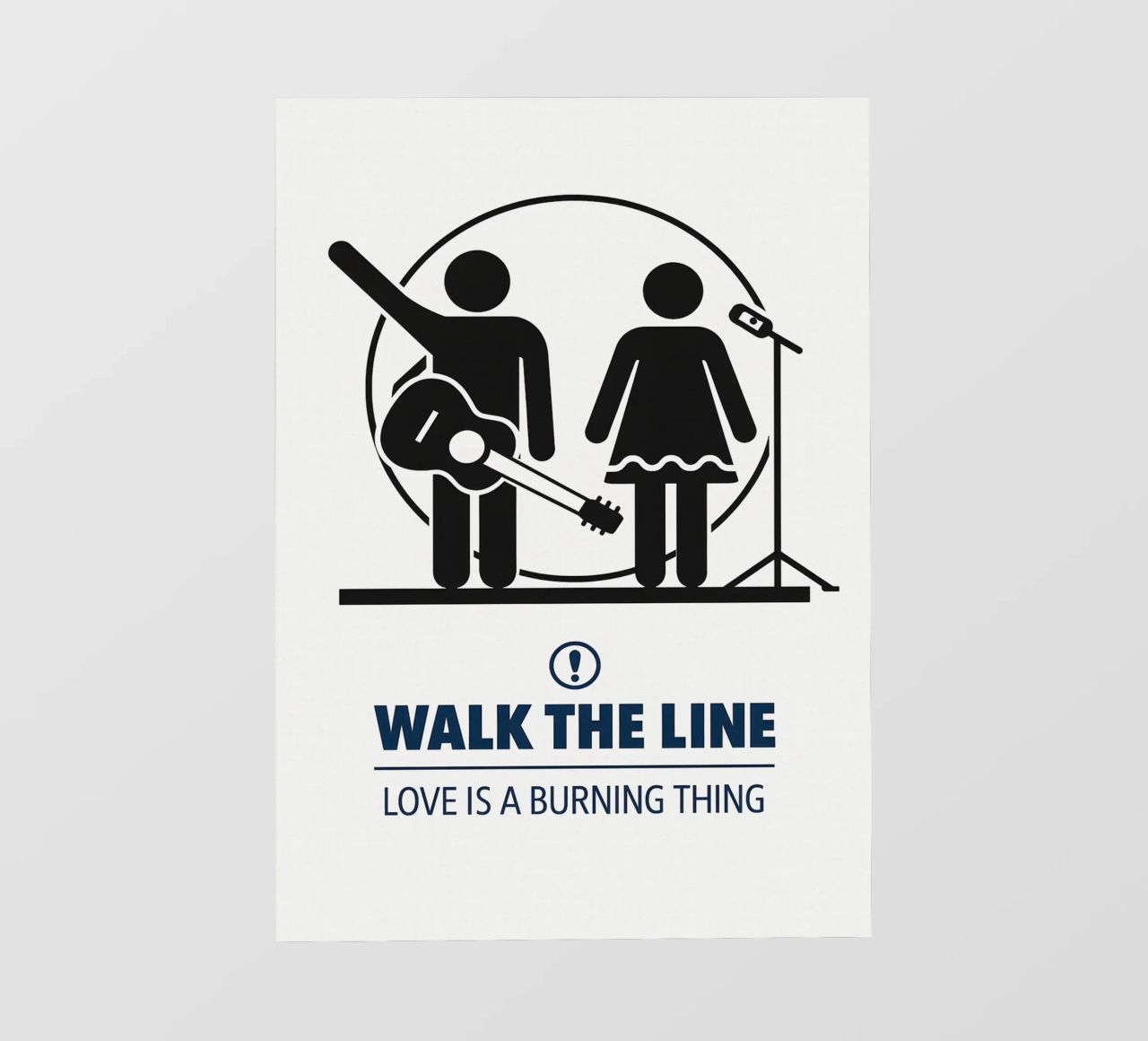 Walk The Line Print pellicola backlit da MoviesArt