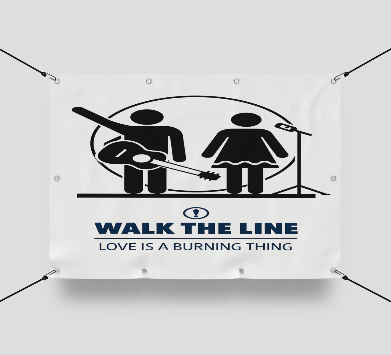 Walk The Line Print telo in pvc da MoviesArt