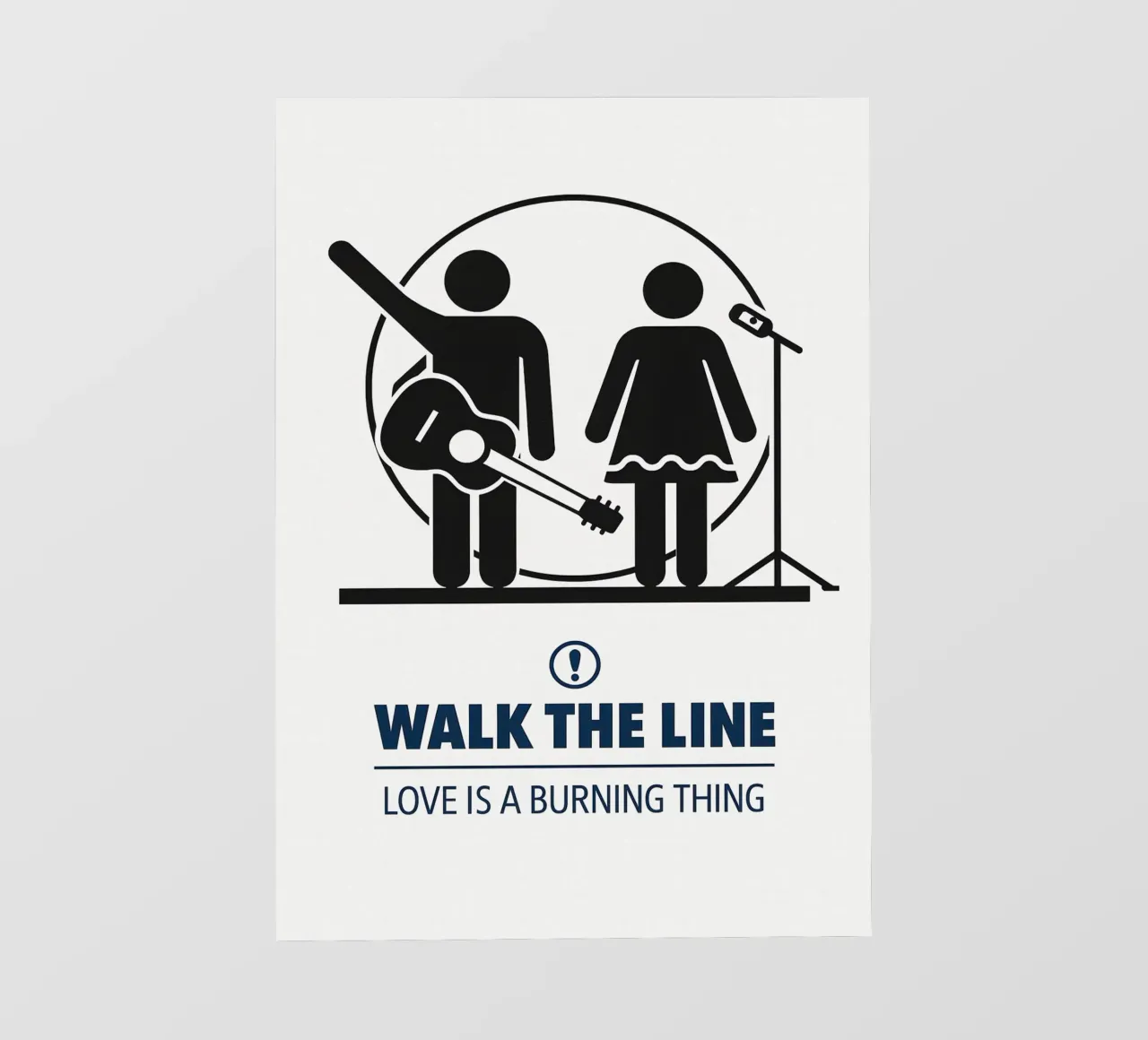 Walk The Line Print telo in pvc da MoviesArt