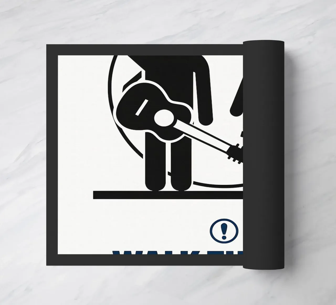 Walk The Line Print doormat by MoviesArt