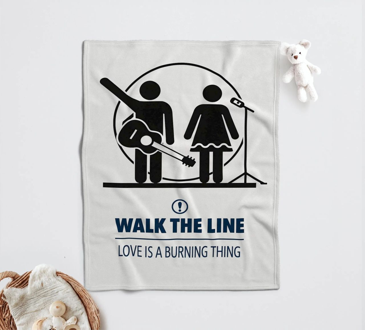 Walk The Line Print coperta in pile da MoviesArt