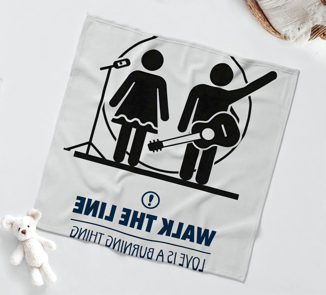 Walk The Line Print coperta in pile da MoviesArt