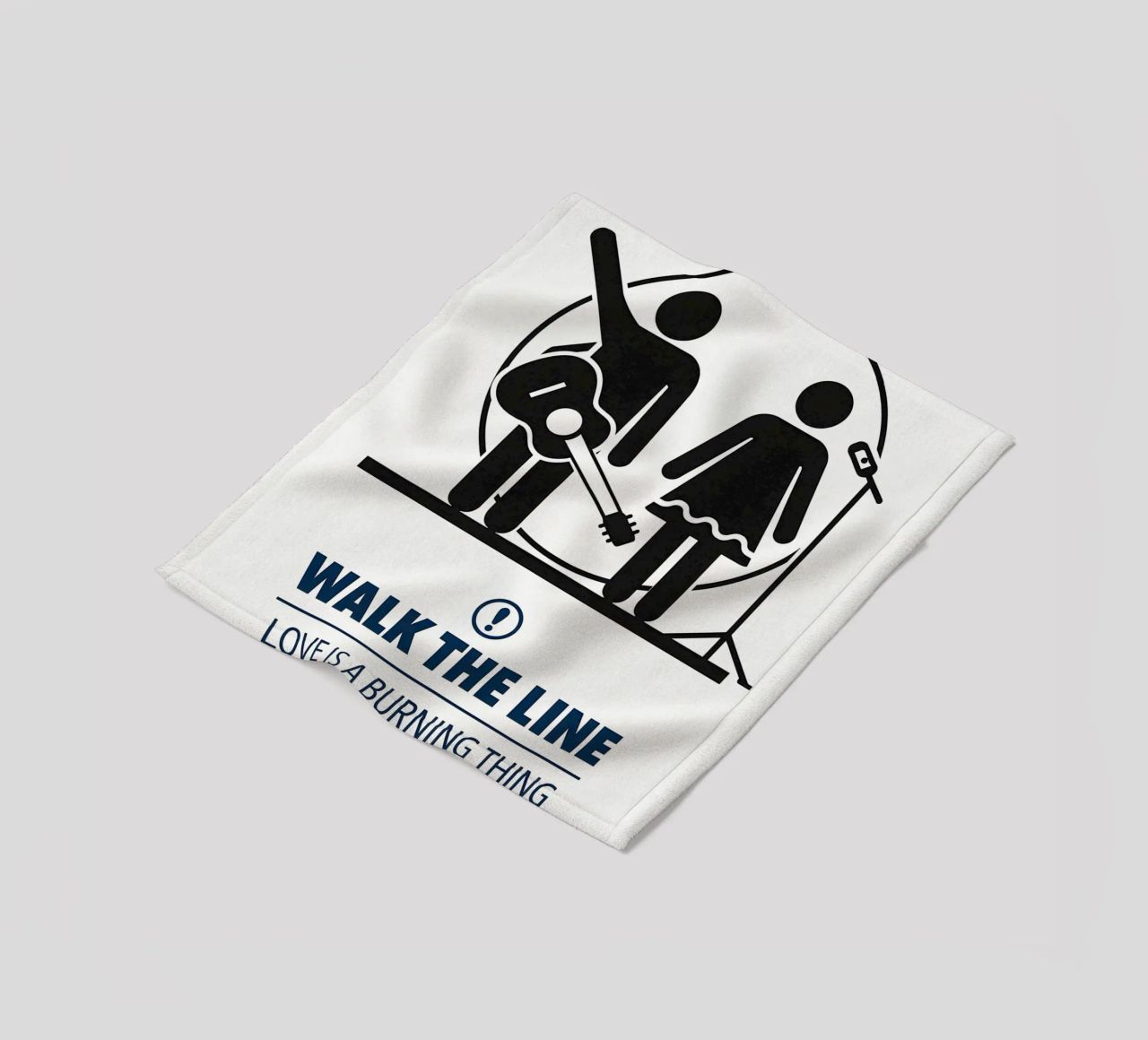 Walk The Line Print coperta in pile da MoviesArt