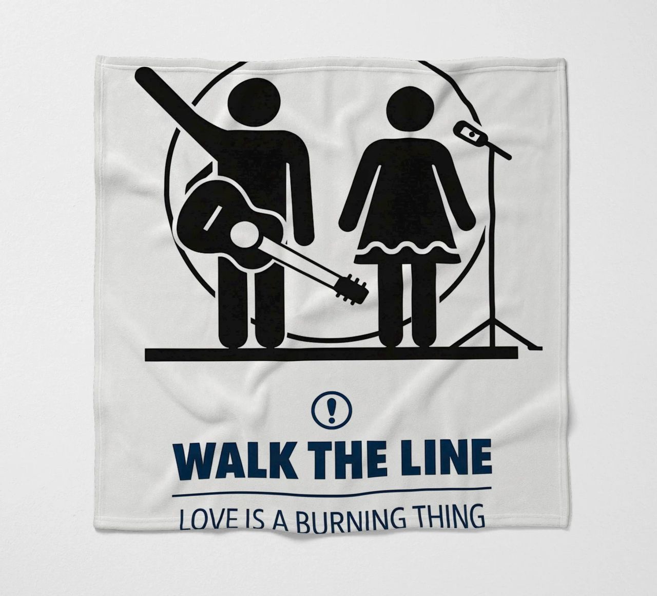 Walk The Line Print coperta in pile da MoviesArt