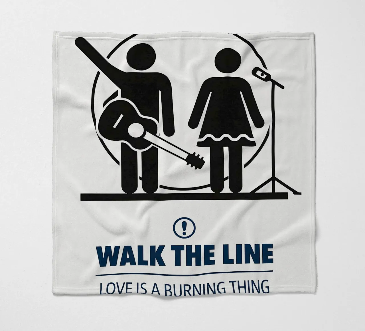 Walk The Line Print manta de franela de MoviesArt