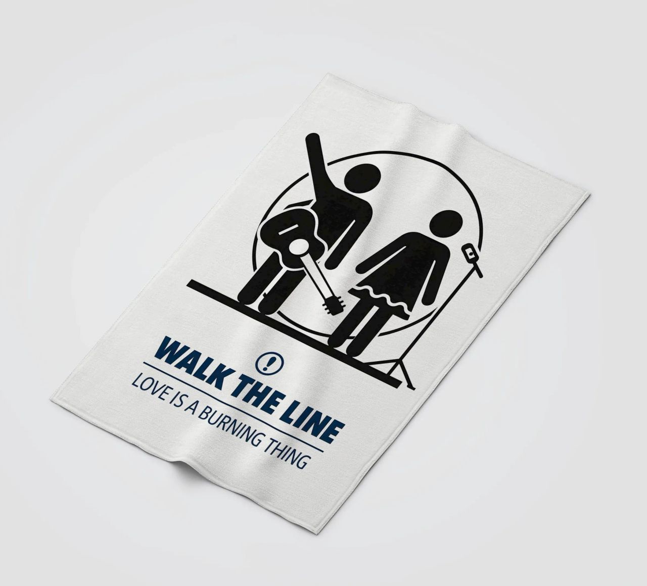 Walk The Line Print coperta in pile da MoviesArt