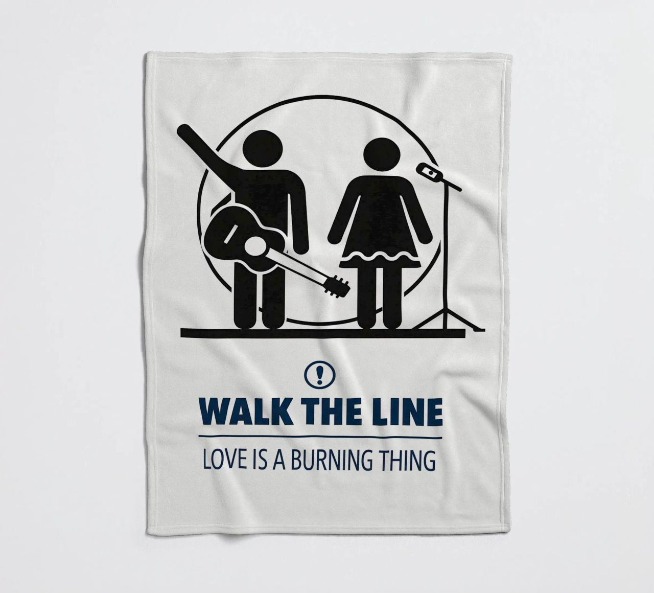 Walk The Line Print coperta in pile da MoviesArt