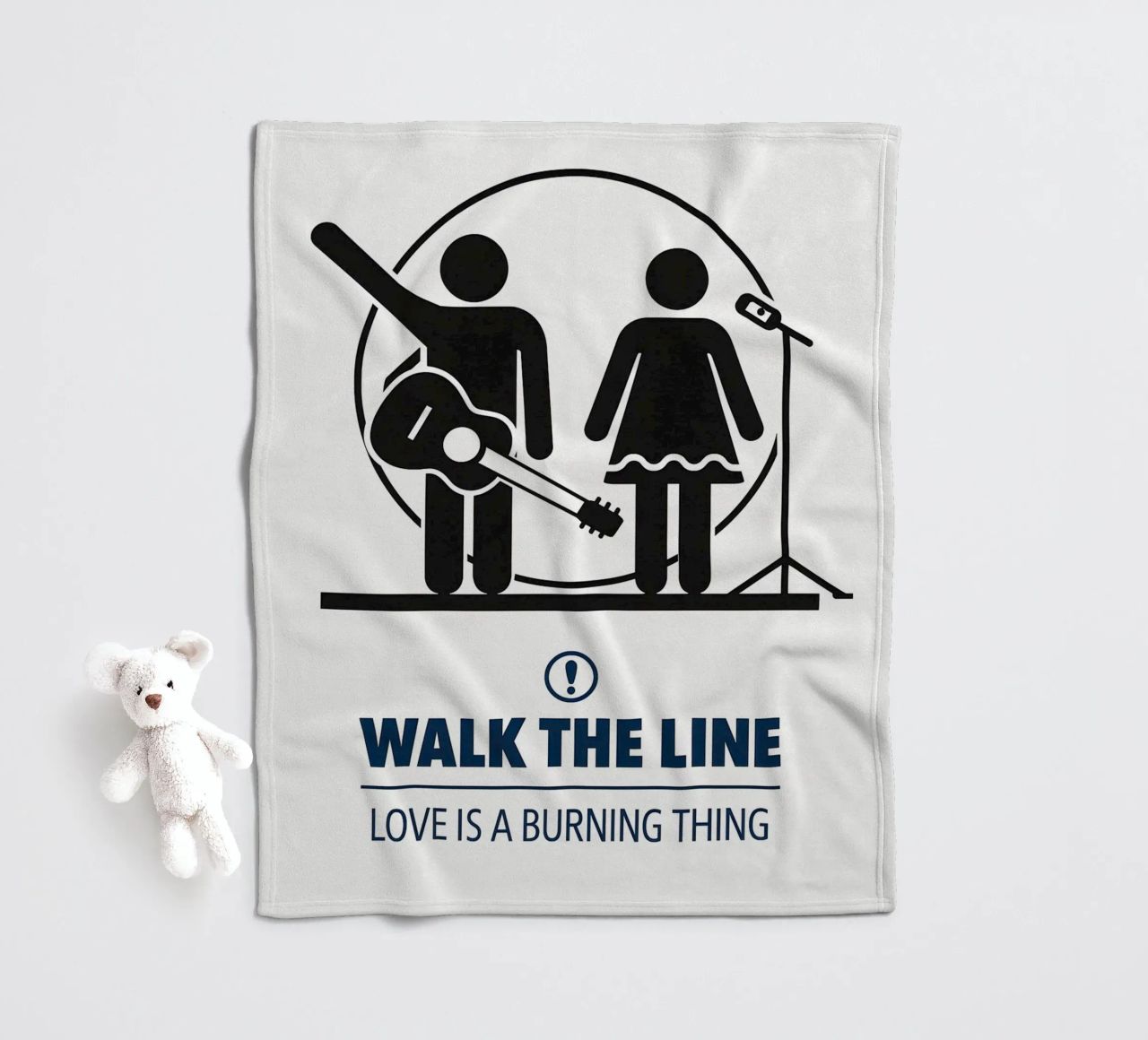 Walk The Line Print coperta in pile da MoviesArt