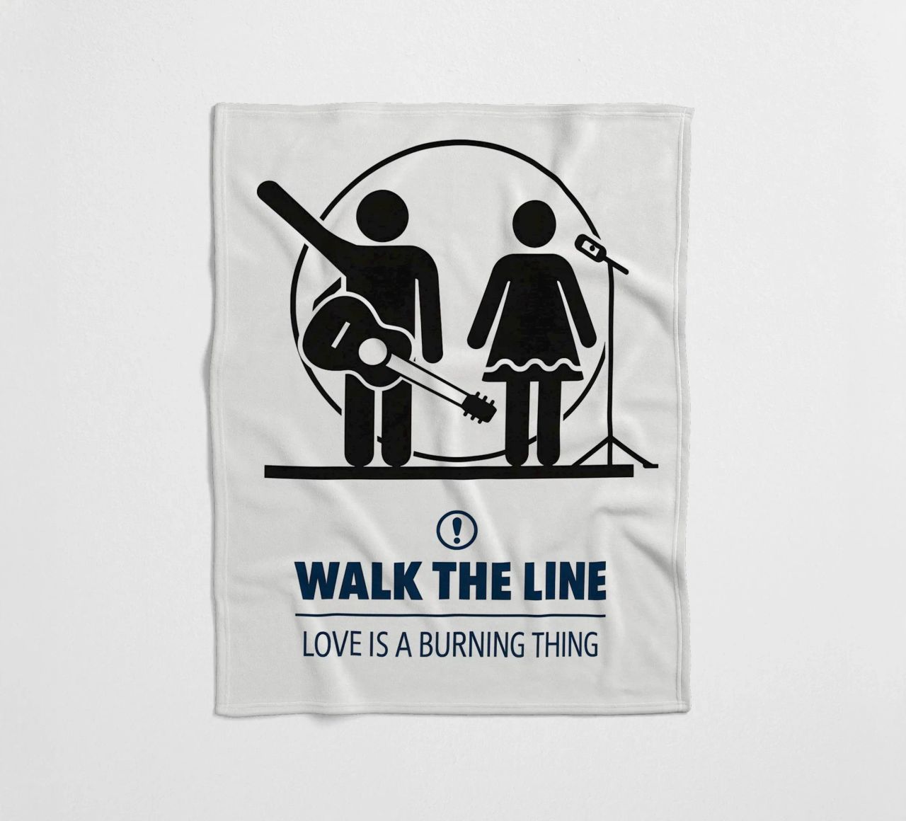 Walk The Line Print coperta in pile da MoviesArt