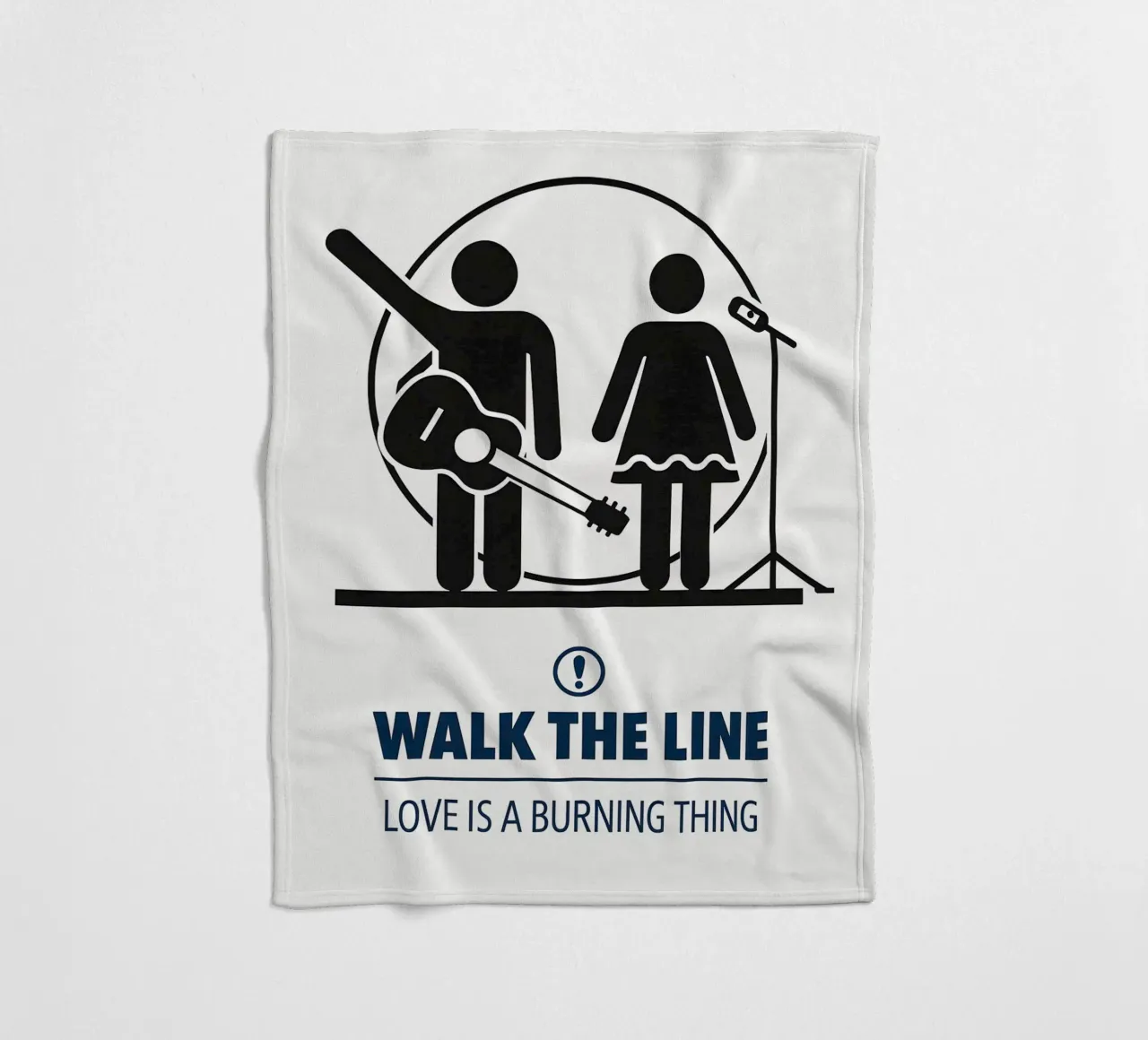 Walk The Line Print manta de franela de MoviesArt