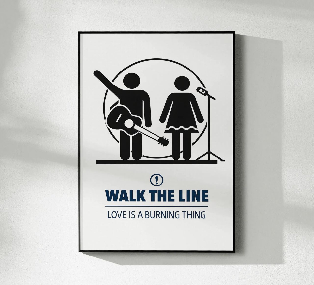 Walk The Line Print plexiglass da MoviesArt