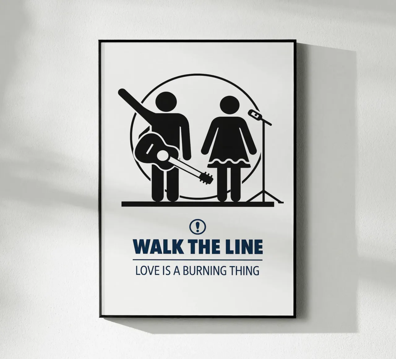 Walk The Line Print acrylic glass by MoviesArt