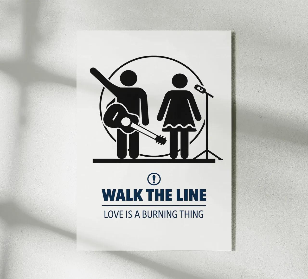 Walk The Line Print acrylic glass by MoviesArt