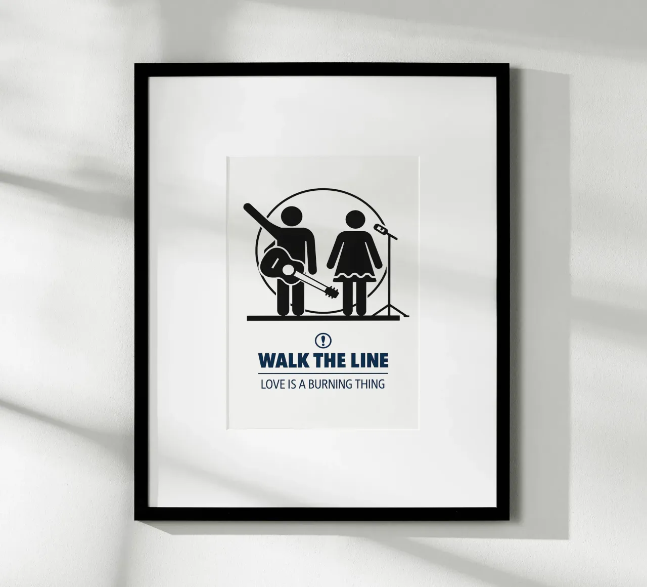 Walk The Line Print carta hahnemühle da MoviesArt