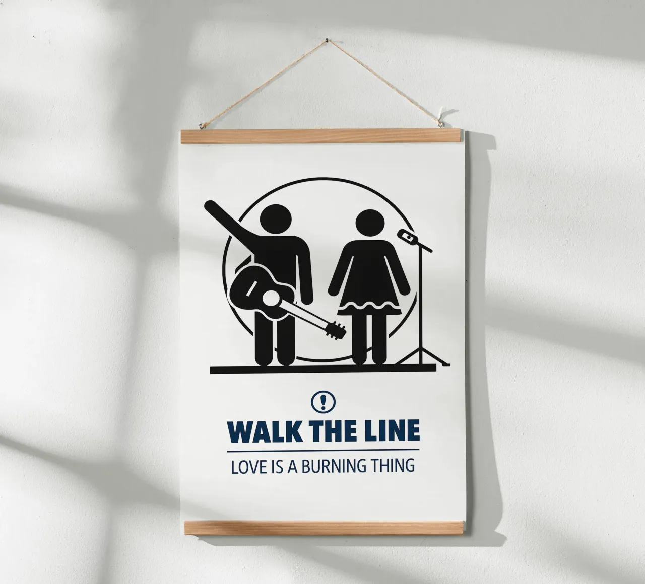 Walk The Line Print carta hahnemühle da MoviesArt