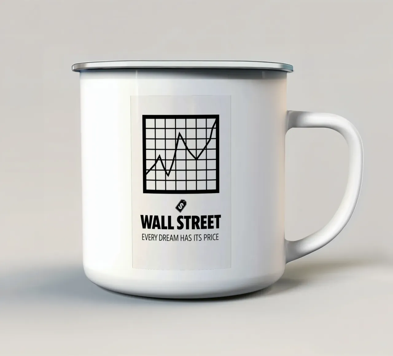 Wall Street Print tazza in smalto da MoviesArt