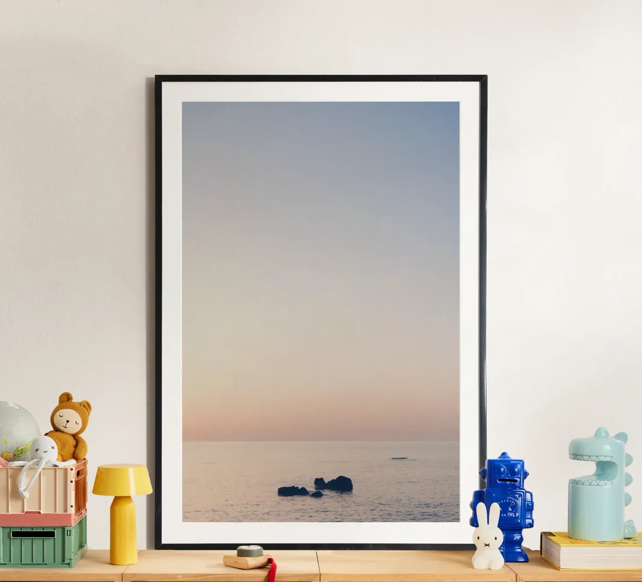 Sunset in the Mediterranean Sea carta hahnemühle da photolovers