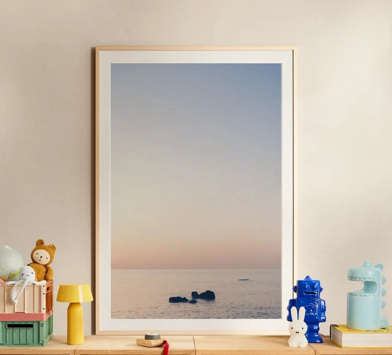 Sunset in the Mediterranean Sea carta hahnemühle da photolovers
