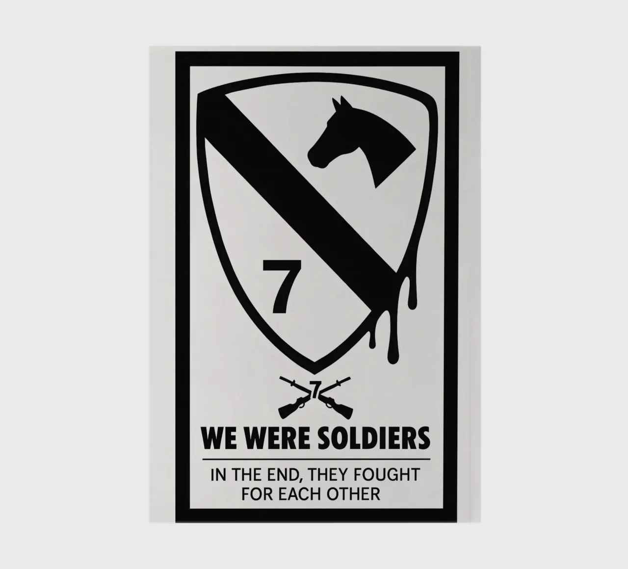 We Were Soldiers Print notebook by MoviesArt