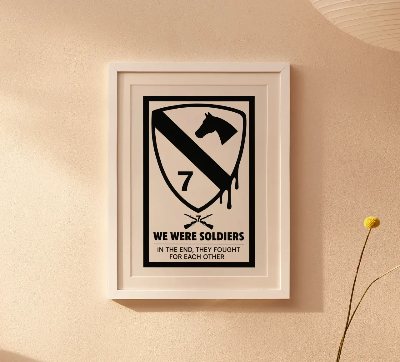 We Were Soldiers Print poster con telaio in alluminio da MoviesArt