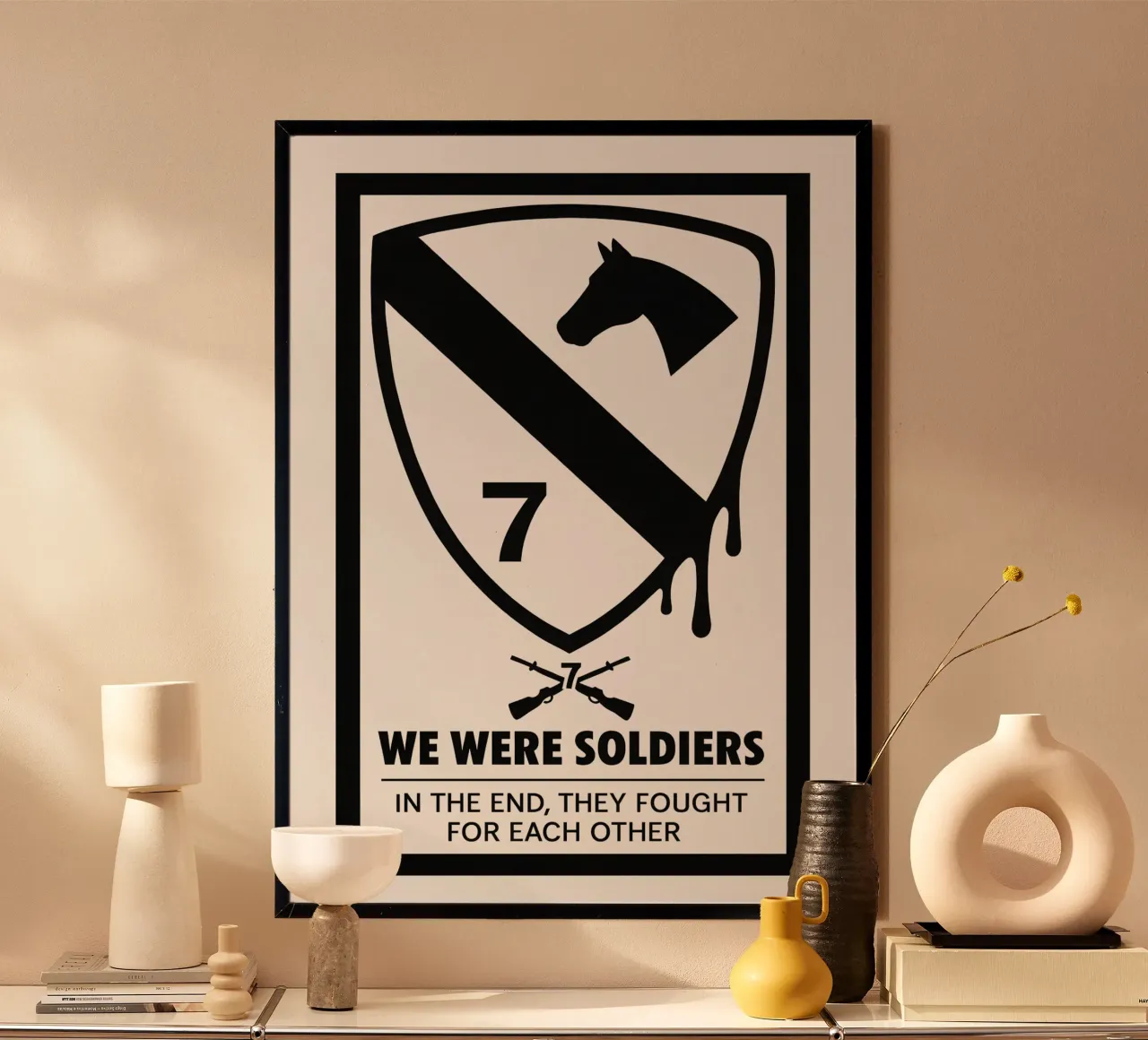 We Were Soldiers Print poster con telaio in alluminio da MoviesArt