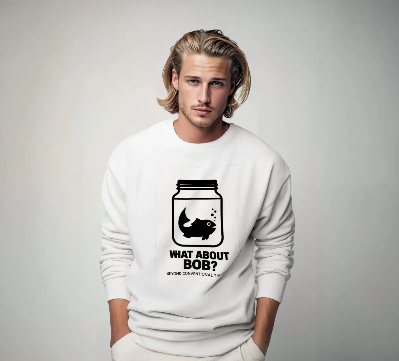 What About Bob Print sweatshirt van MoviesArt
