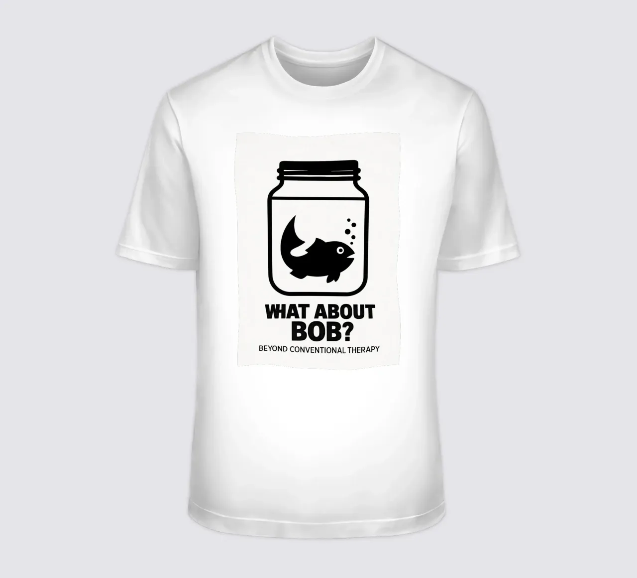 What About Bob Print T-Shirt von MoviesArt
