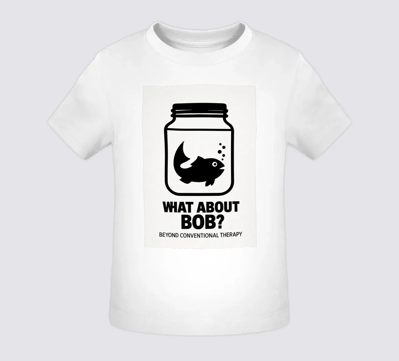 What About Bob Print baby t-shirt by MoviesArt