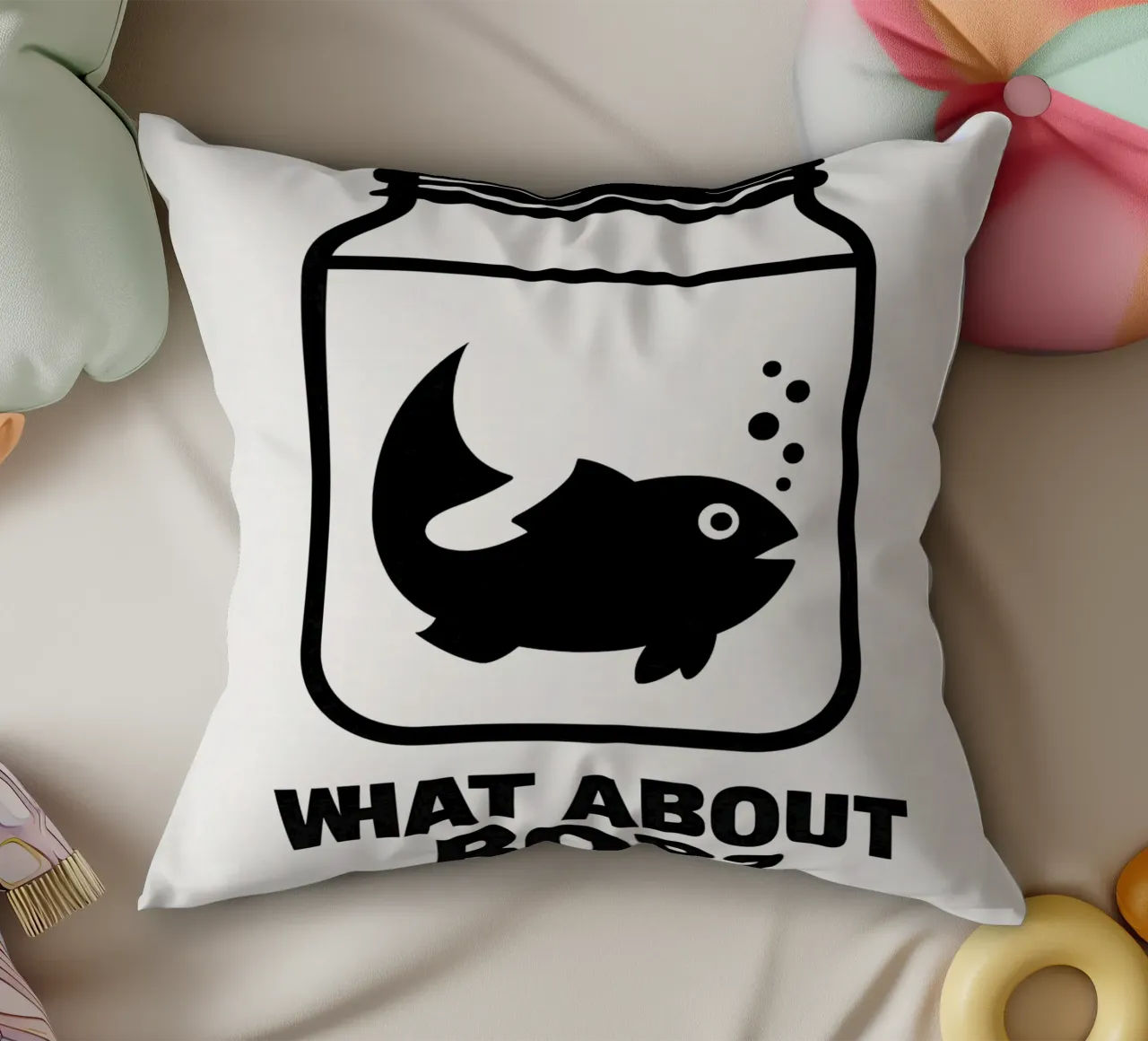 What About Bob Print cuscino da MoviesArt