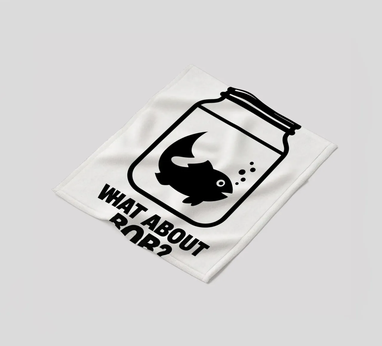 What About Bob Print Fleecedecke von MoviesArt