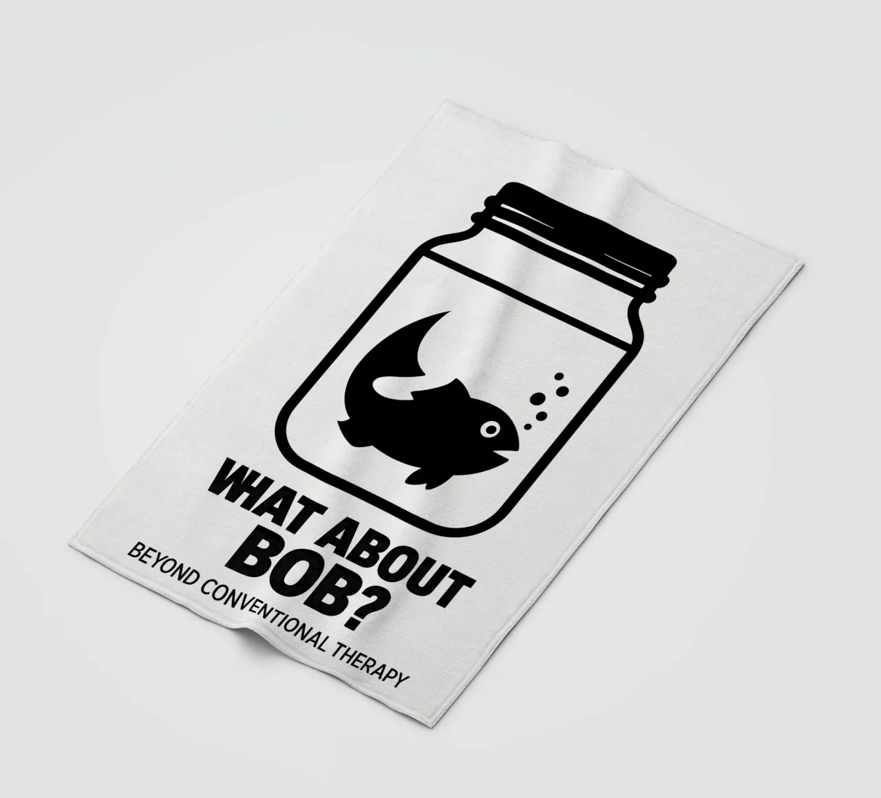 What About Bob Print Fleecedecke von MoviesArt