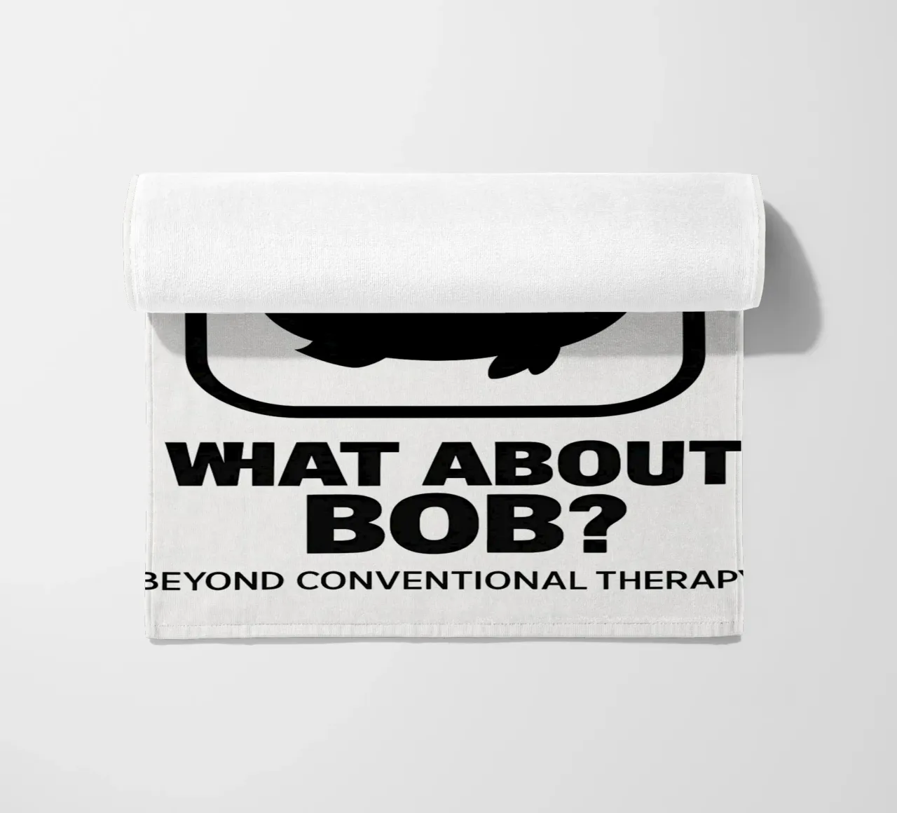 What About Bob Print Strandtuch von MoviesArt