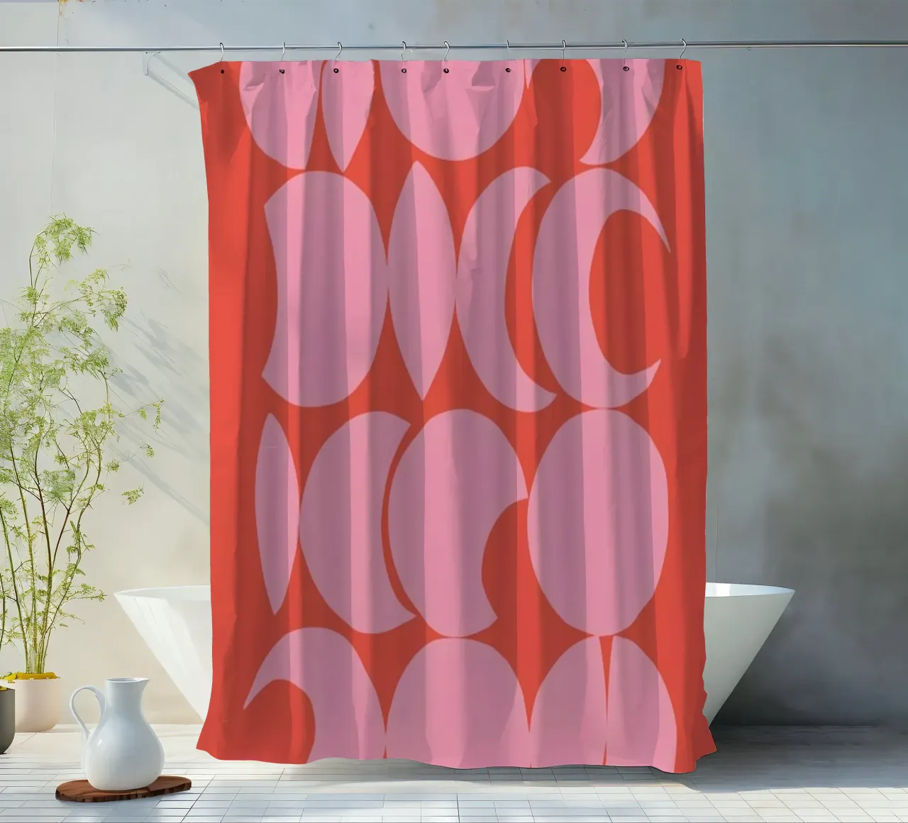 Moody Moons shower curtain by Pure